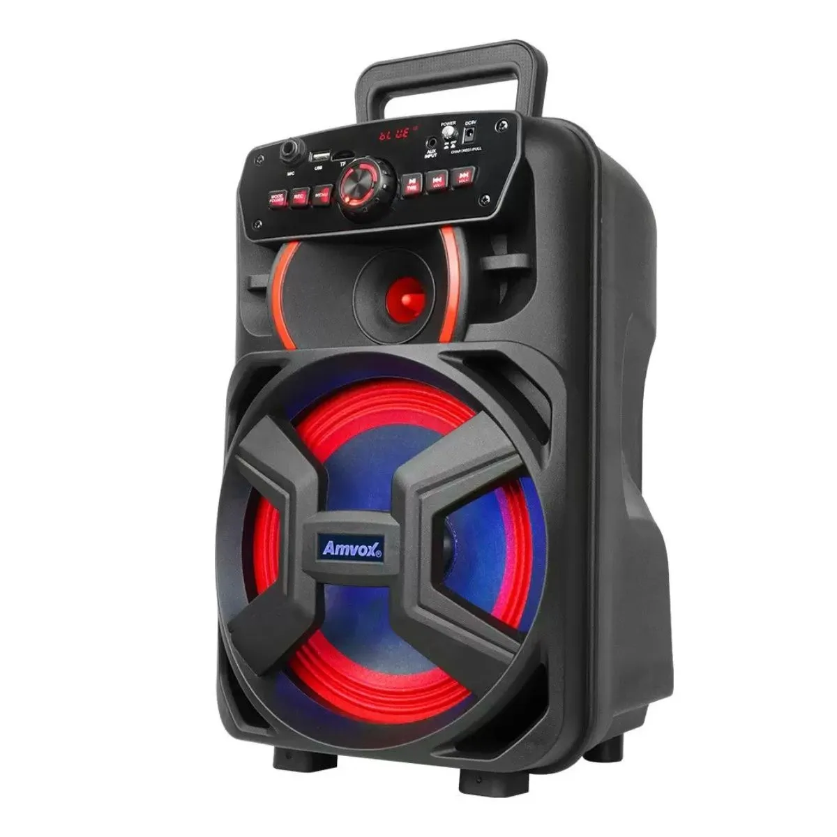 Caixa de Som Amplificada Amvox ACA 221 200W Bluetooth USB Microsd Aux Bivolt Gigante II