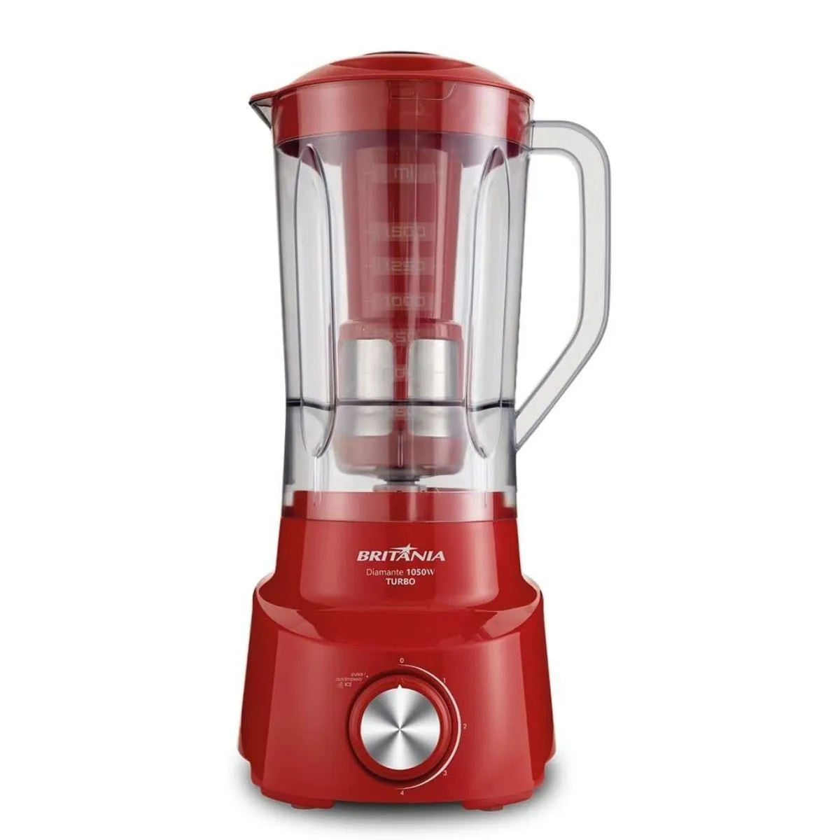 Liquidificador 2,6 Litros Diamante 800 Vermelho 1050W 4 velocidades 220V