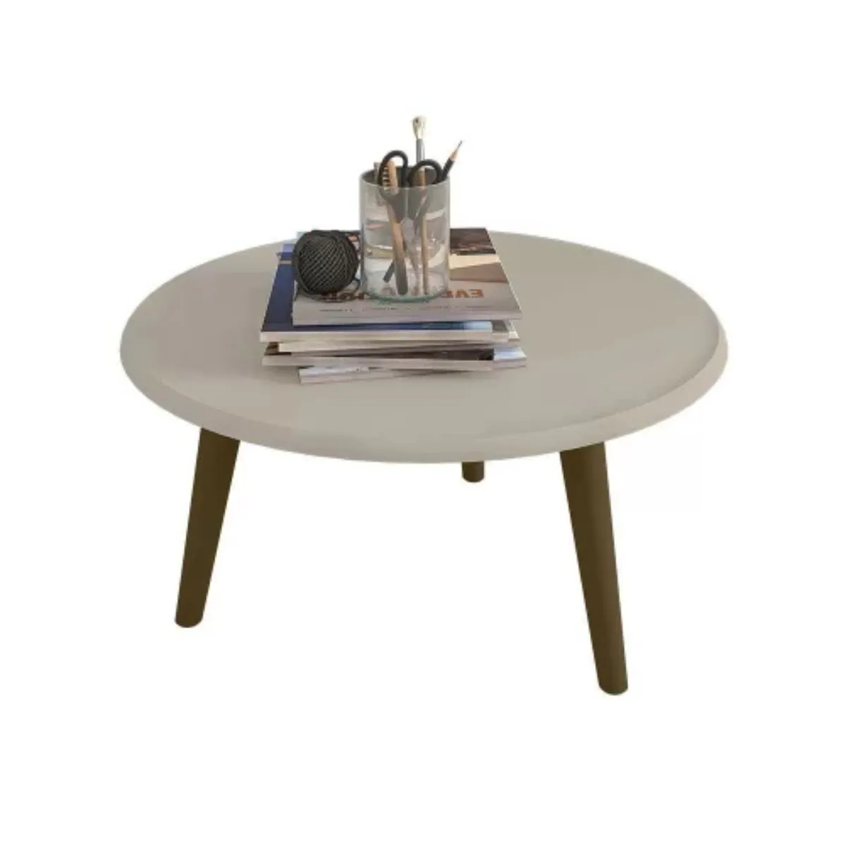 Mesa de Centro Brilhante Off White