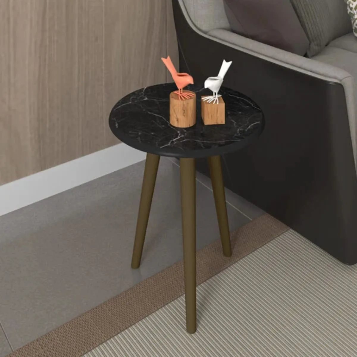 Mesa Lateral Brilhante Nero