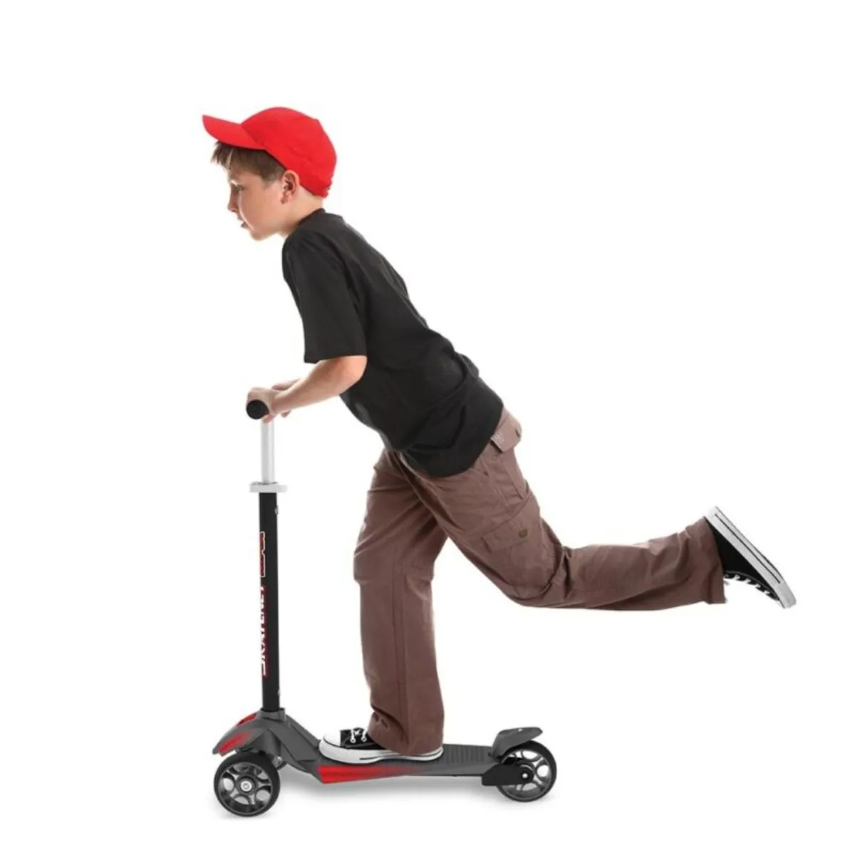 Patinete Skatenet Max Grafite com Freio e 3 Rodas Bandeirante