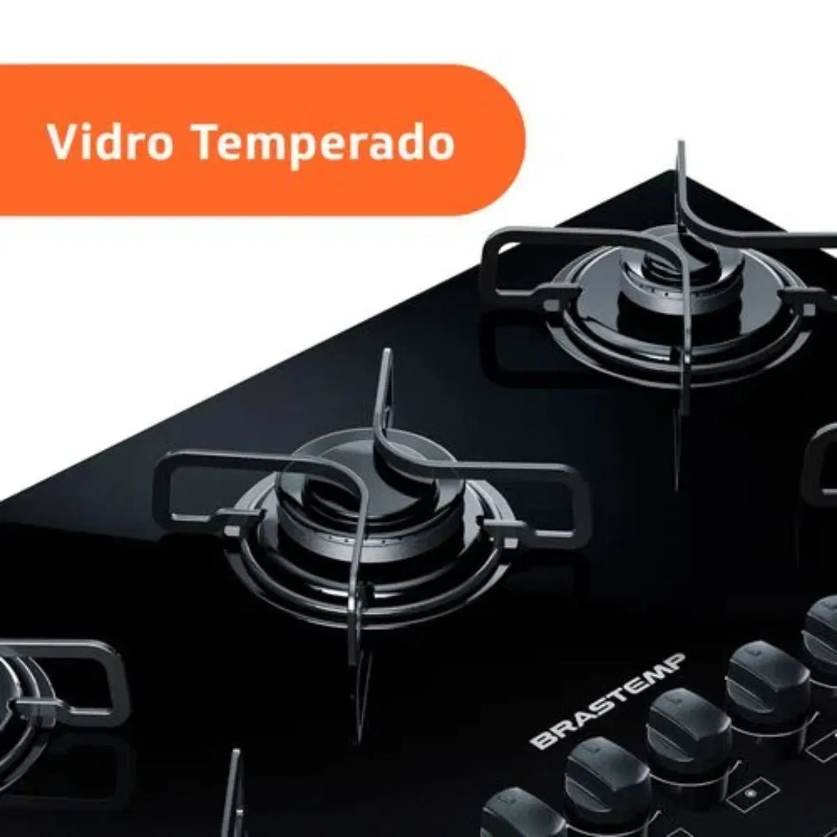 Cooktop 5 Bocas Brastemp com Acendimento Automático Bivolt BDD75AE