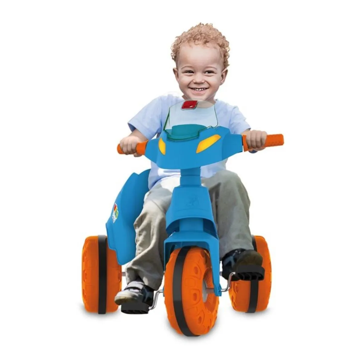 Triciclo Infantil Velobaby Passeio Pedal Azul Bandeirante