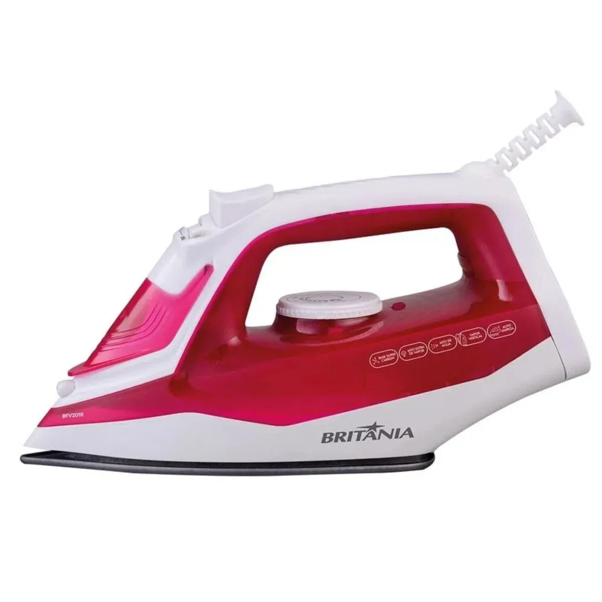 Ferro de Passar a Vapor Britânia BFV201R Rosa 220V