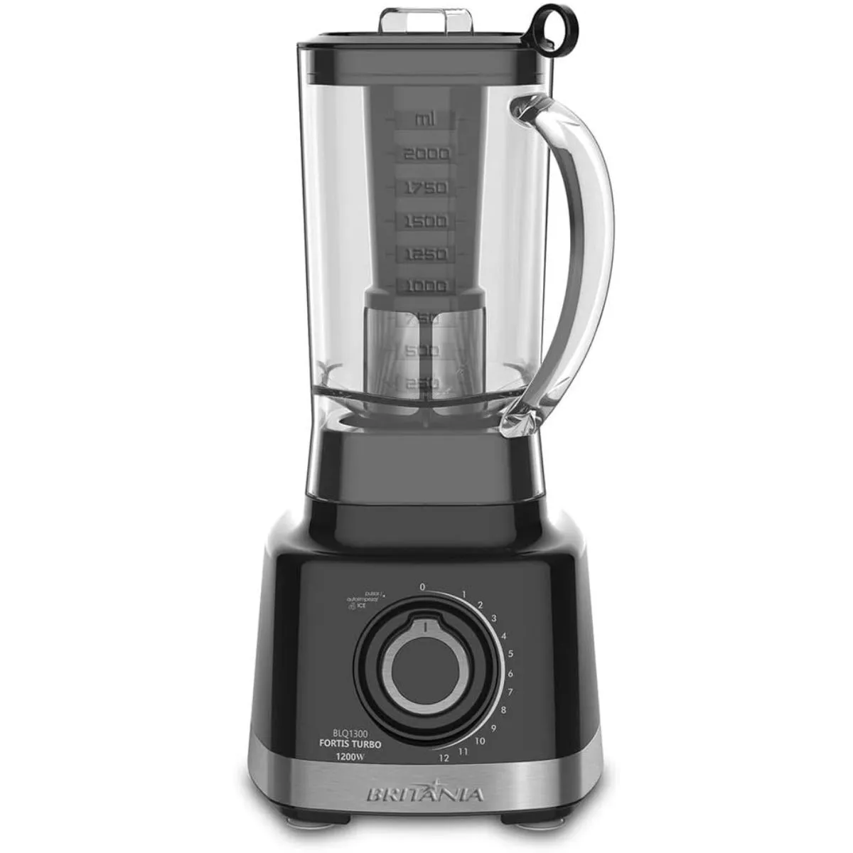 Liquidificador Britânia BLQ1300P Pro Maxx 6 Turbo 1200W 3L 12 Velocidades 220V Chumbo
