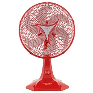 Ventilador de Mesa Protect Six 30CM Britânia Vermelho 3 velocidades 6 pás 55W 220v