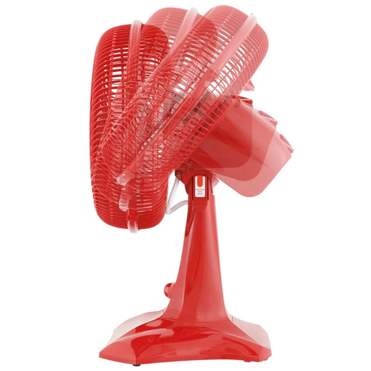 Ventilador de Mesa Protect Six 30CM Britânia Vermelho 3 velocidades 6 pás 55W 220v