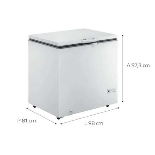 Freezer Horizontal 1 Porta 309 Litros Consul 220V Branco CHA31FB