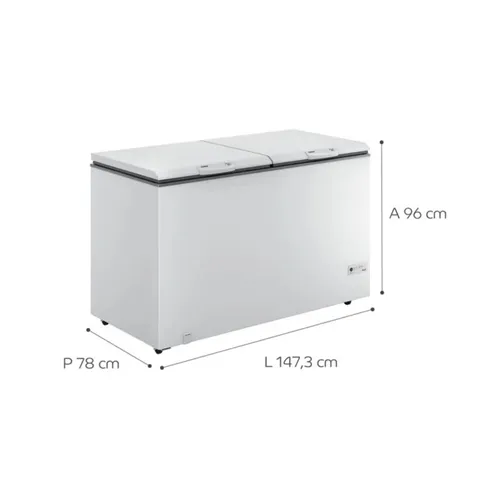 Freezer Horizontal 2 Portas 534 Litros Consul Branco CHB53E