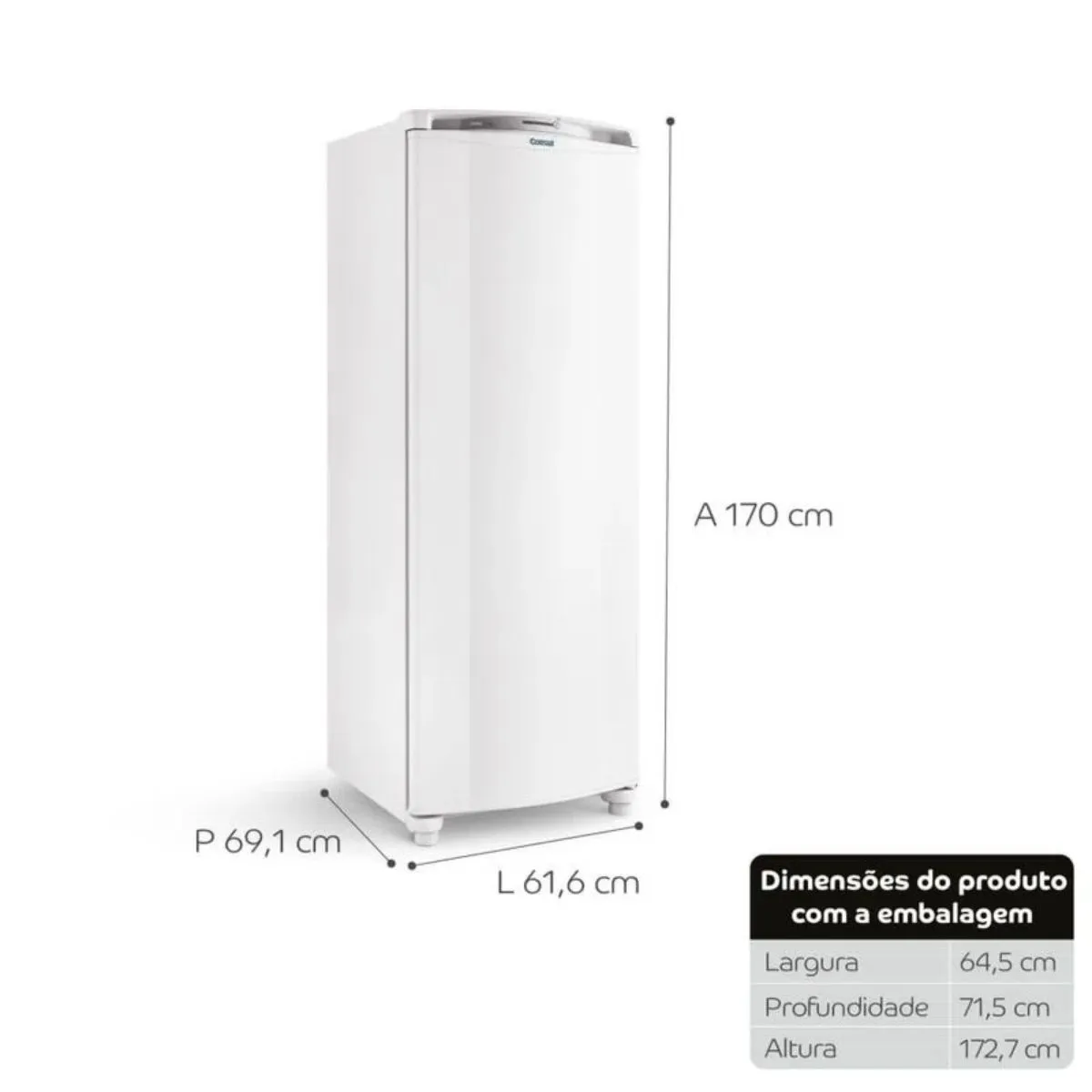 Geladeira 1 Porta 342 Litros Consul Frost Free 220V Branco CRB39A