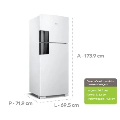 Geladeira 2 Portas 410 Litros Consul Frost Free Duplex 220V Branca CRM50H