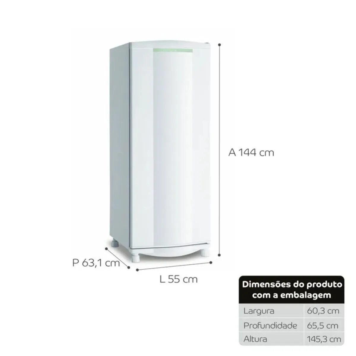 Geladeira 1 Porta 261 Litros Consul Degelo Seco 220V Branca CRA30FB