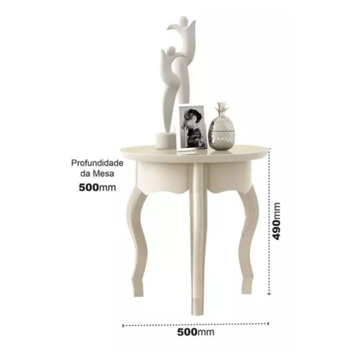 Mesa Lateral Duquesa Off White 24133