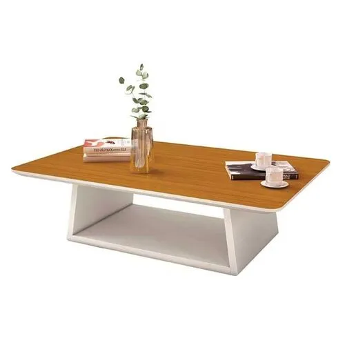 Mesa de Centro Holambra Off White/Cedro 17658