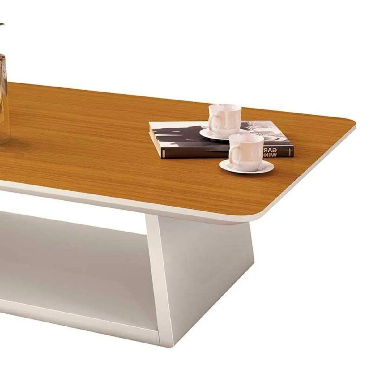 Mesa de Centro Holambra Off White/Cedro 17658