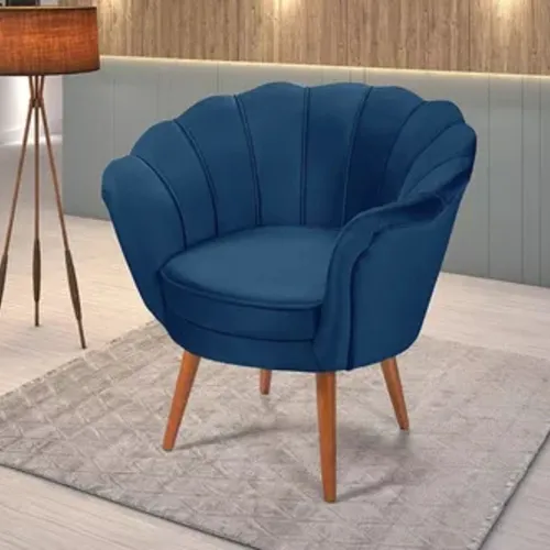 Poltrona Pétala Decorativa Fixa Melissa Plus Tecido A171