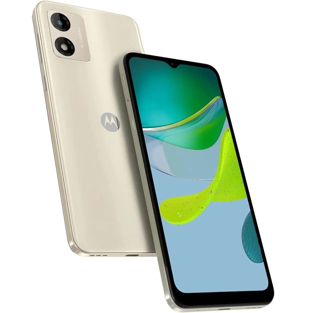 Smartphone Moto E13 64gb 4G Off White Câmera Traseira de 13Mp+5Mp e Selfie de 5Mp Octa-Core Motorola