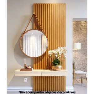 Aparador Ripado Prime 0,90cm Nature/Off White Imcal
