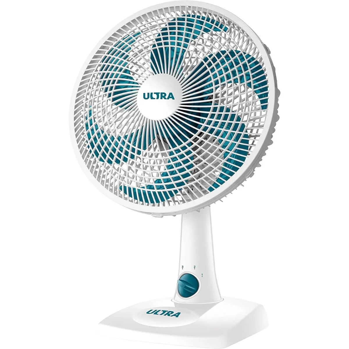 Ventilador de Mesa Ultra V-30 30cm 6 Pás Branco/Azul Petróleo 220V