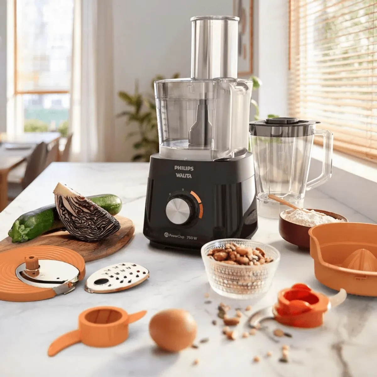 Processador de Alimentos Viva Power Chop Philips Walita RI7302 750W Preto 220V