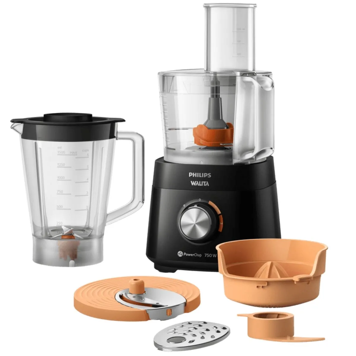 Processador de Alimentos Viva Power Chop Philips Walita RI7302 750W Preto 220V