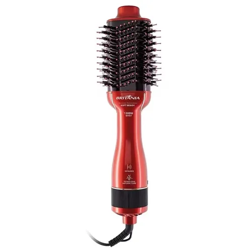 Escova Secadora Britânia Soft BES12V Vermelha 1300w Bivolt