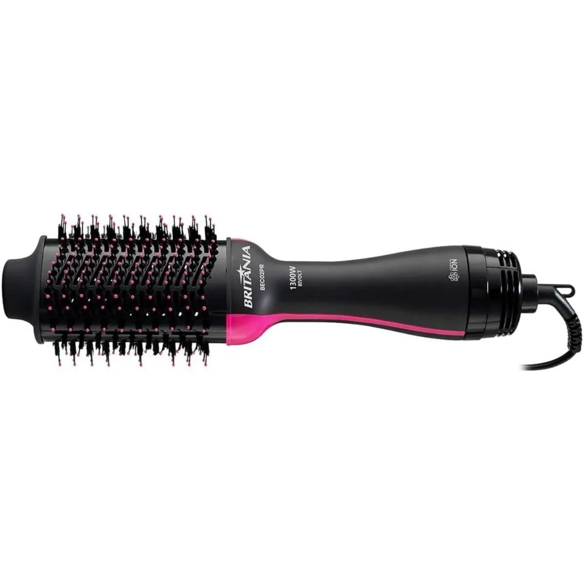 Escova Secadora Britânia BEC02PR Preto/Rosa 1300W Bivolt