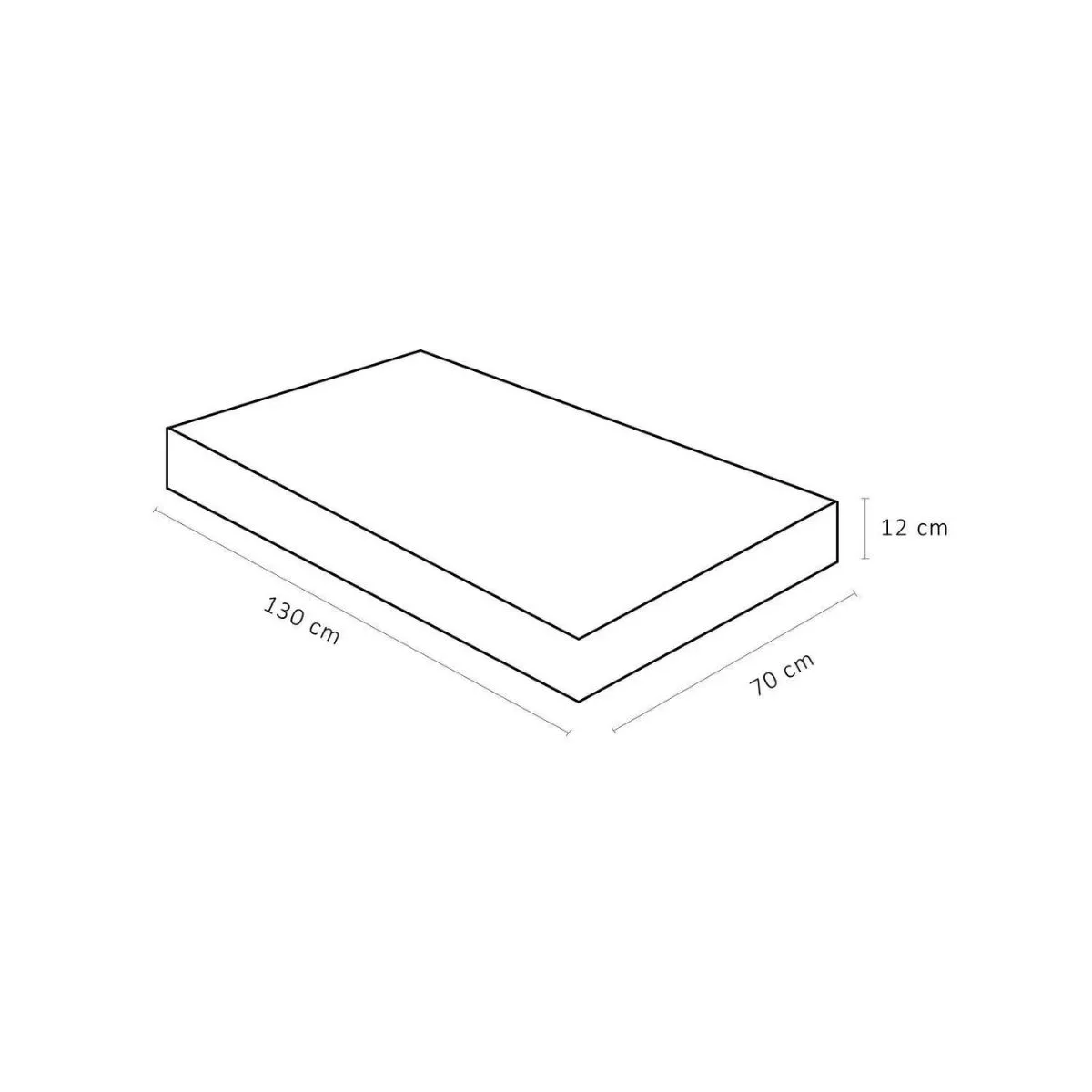 Colchão Para Berço Americano Baby Malha Petit Blanc 01200X1300X0700 - Ortobom