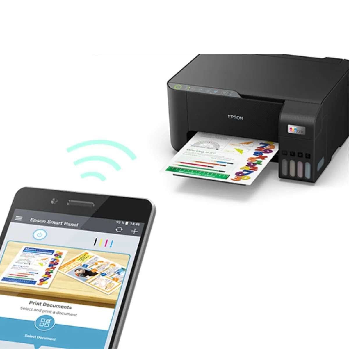Impressora Multifuncional Epson Ecotank L3250 Wireless Wi-Fi Direct Bivolt Preto