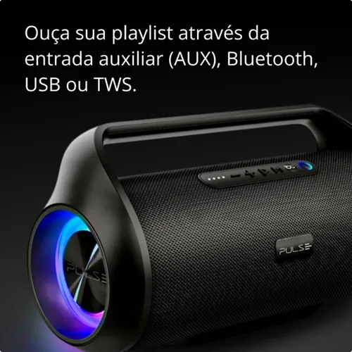 Caixa de Som Pulse Xplode 3 Bluetooth 300W Led Resistente à Água - SP606