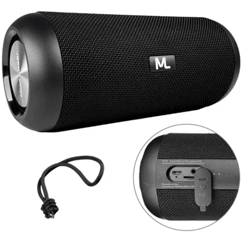 Caixa de Som Speaker Mega Multilaser Preta 30W BT/Aux/SD SP348