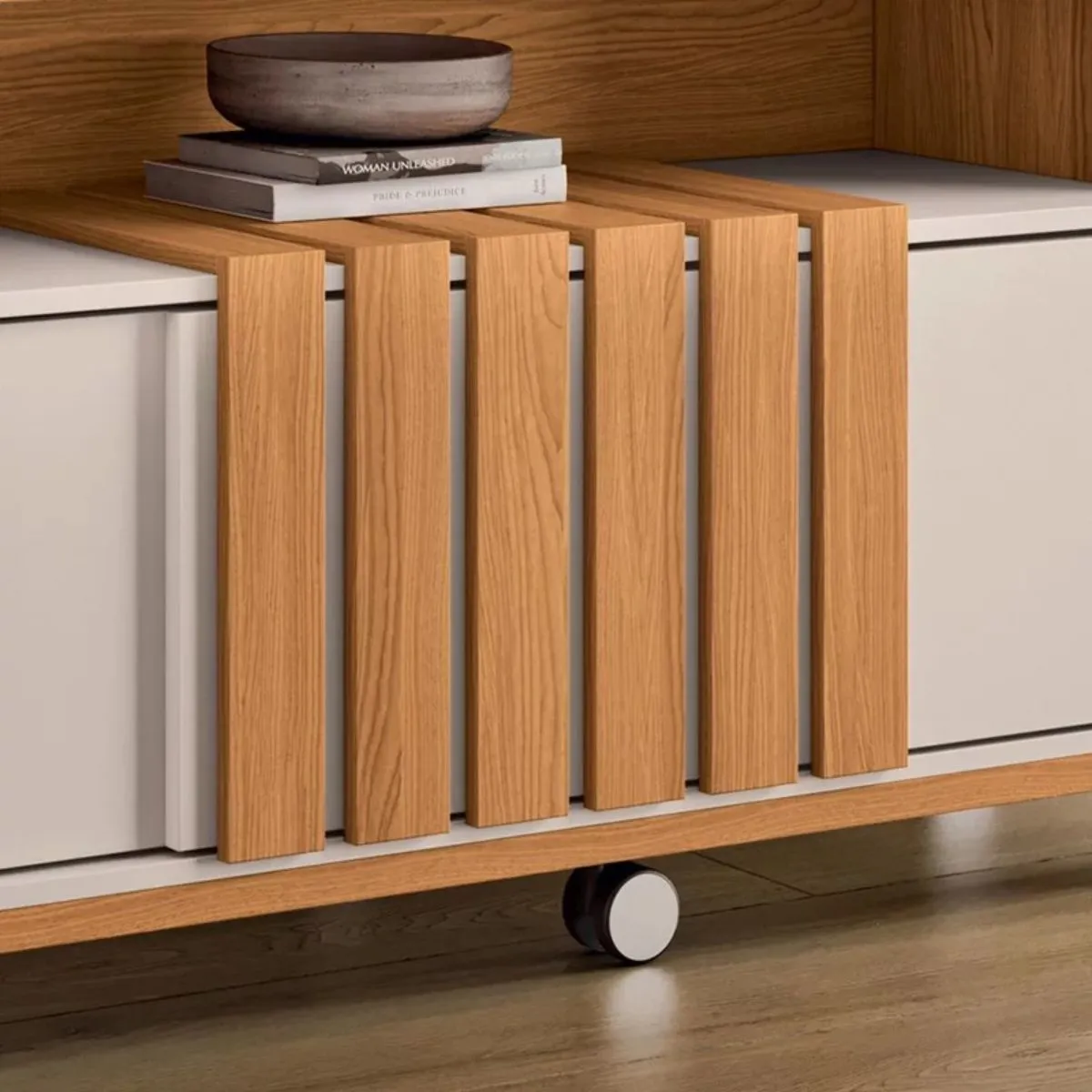 Estante Home Theater Bold 1.8 para TV até 65 Cinamomo/Off White - HB Móveis