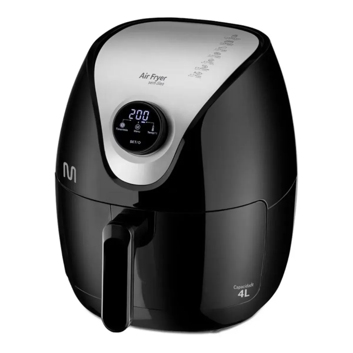 Fritadeira Elétrica Air Fryer Multi 4L 1500W Digital 220V Com Seletor Giratório - CE169