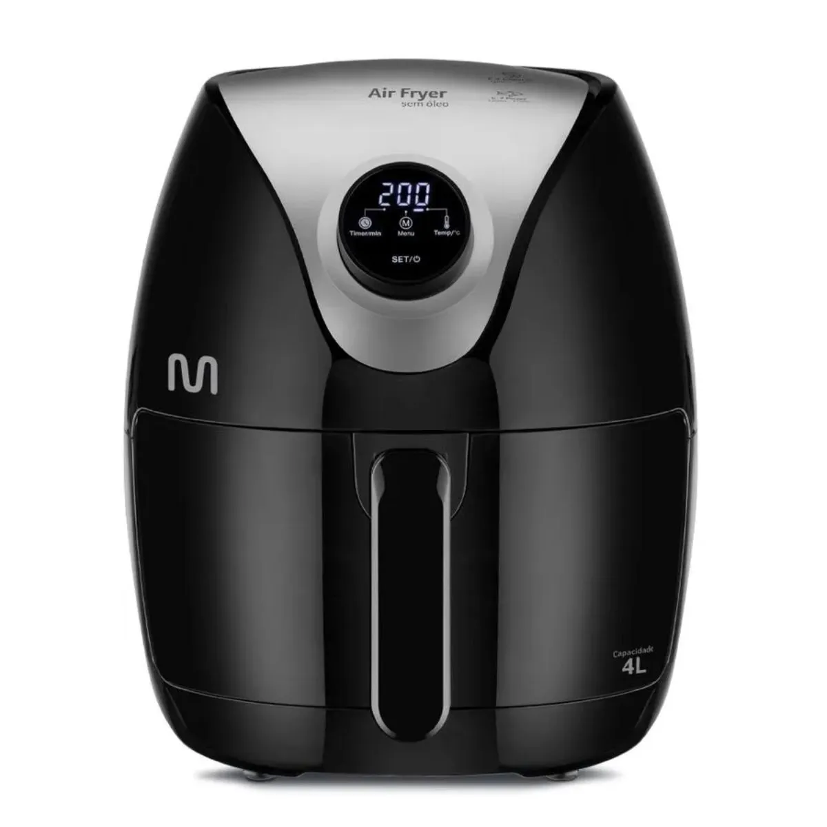 Fritadeira Elétrica Air Fryer Multi 4L 1500W Digital 220V Com Seletor Giratório - CE169