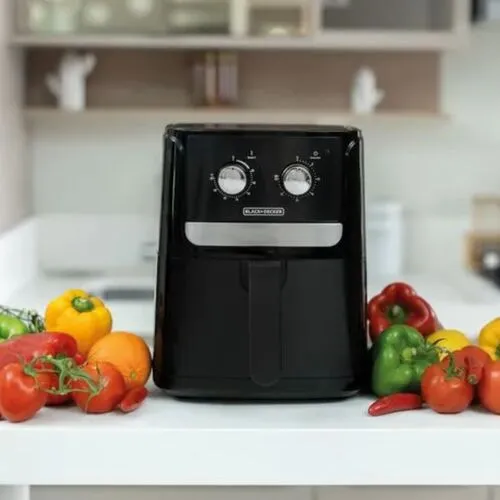 Fritadeira Elétrica Air Fryer Black & Decker AFM4 4L Preta 1400W 220V
