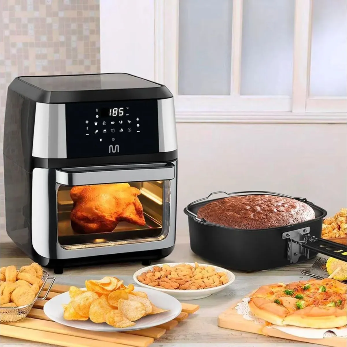 Fritadeira Elétrica Air Fryer 12L Painel Digital 1800W 220V Multi - GO226