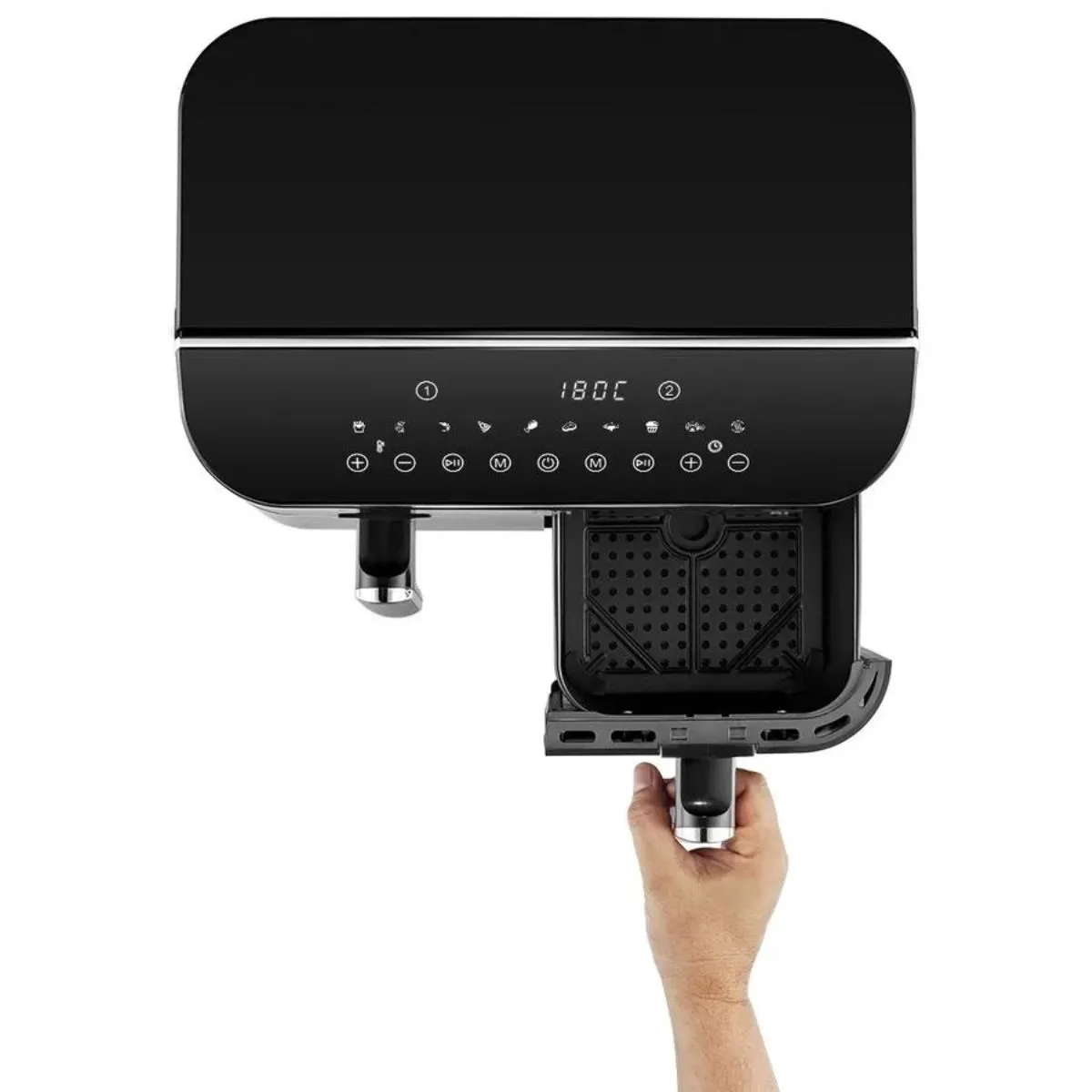 Fritadeira Elétrica Air Fryer Multi 8L 2500w 2 Gavetas Black 220v - GO220