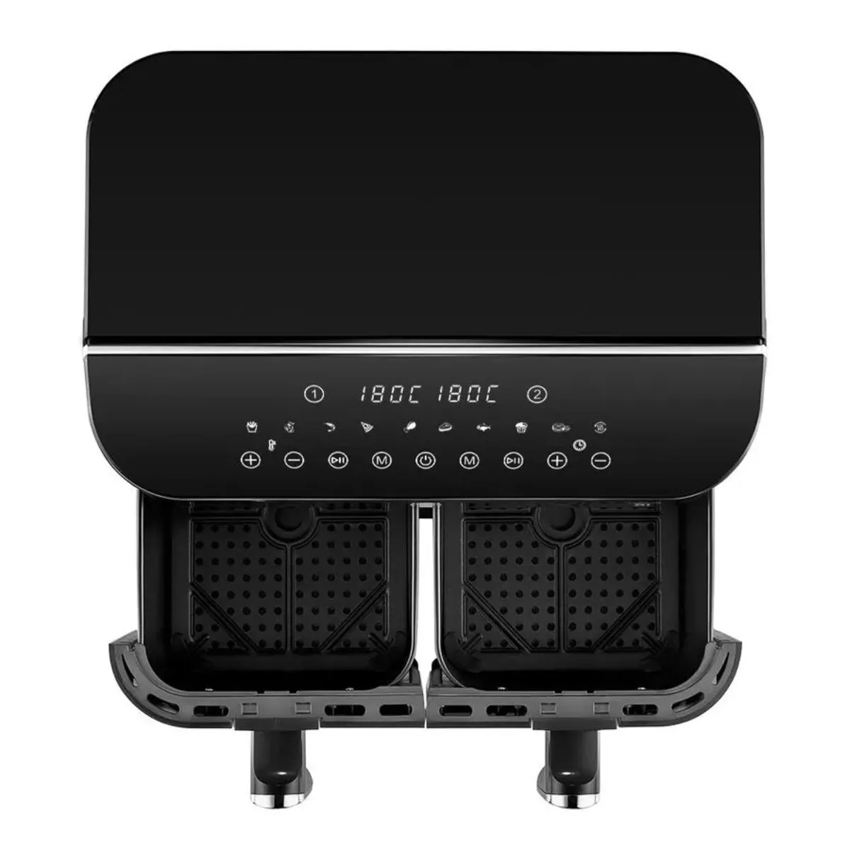 Fritadeira Elétrica Air Fryer Multi 8L 2500w 2 Gavetas Black 220v - GO220