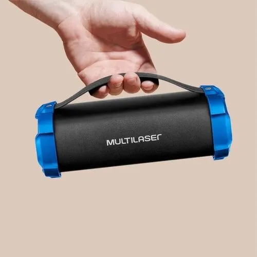 Caixa De Som Portátil Bazooka Multilaser 50W BT/AUX/SD/USB/FM - SP350