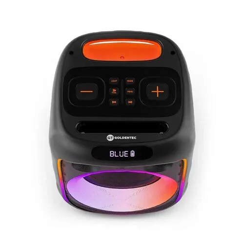 Caixa de Som Amplificada GT Cube 250w Rms TWS Bluetooth USB Rádio FM e Entrada Auxiliar Bivolt