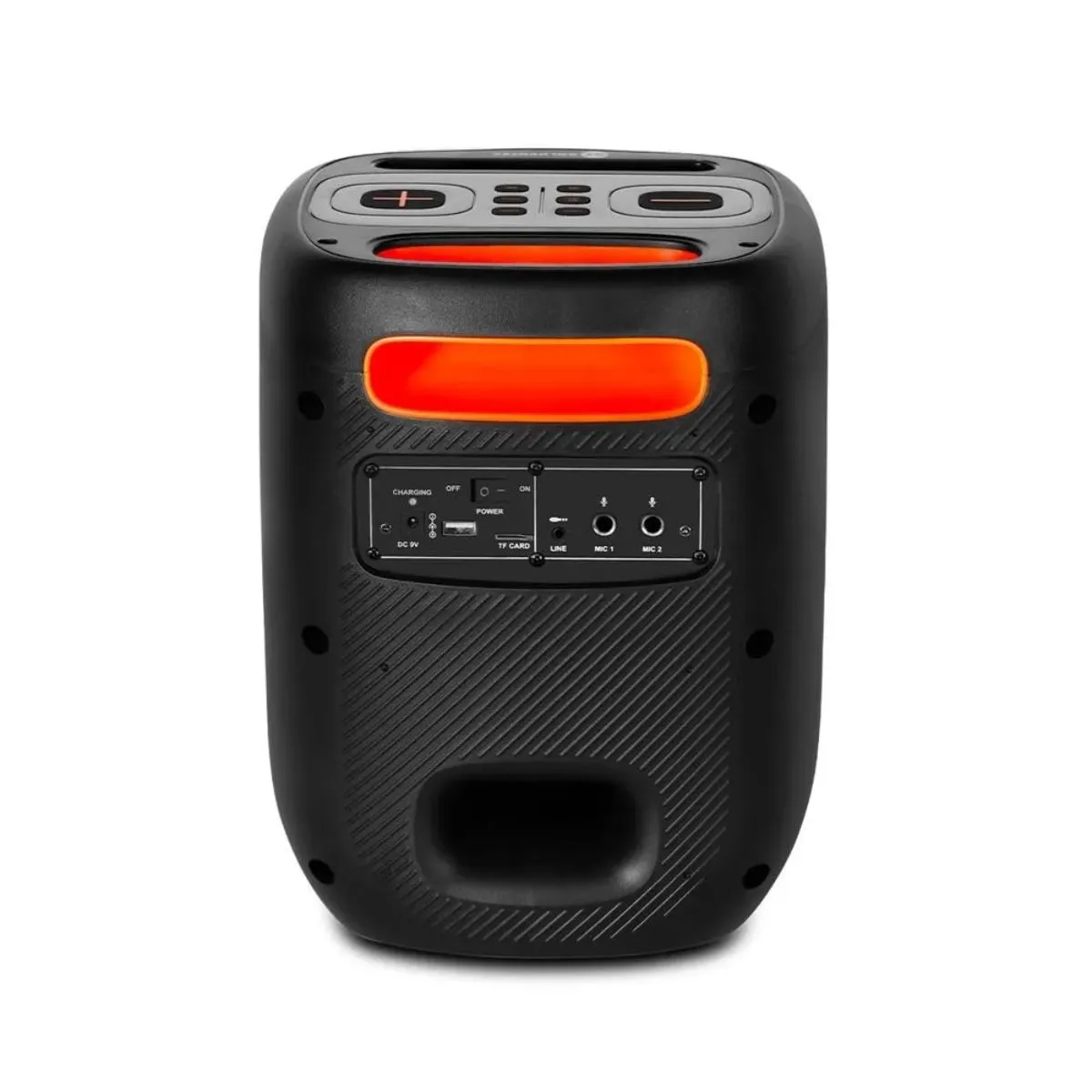 Caixa de Som Amplificada GT Cube 250w Rms TWS Bluetooth USB Rádio FM e Entrada Auxiliar Bivolt