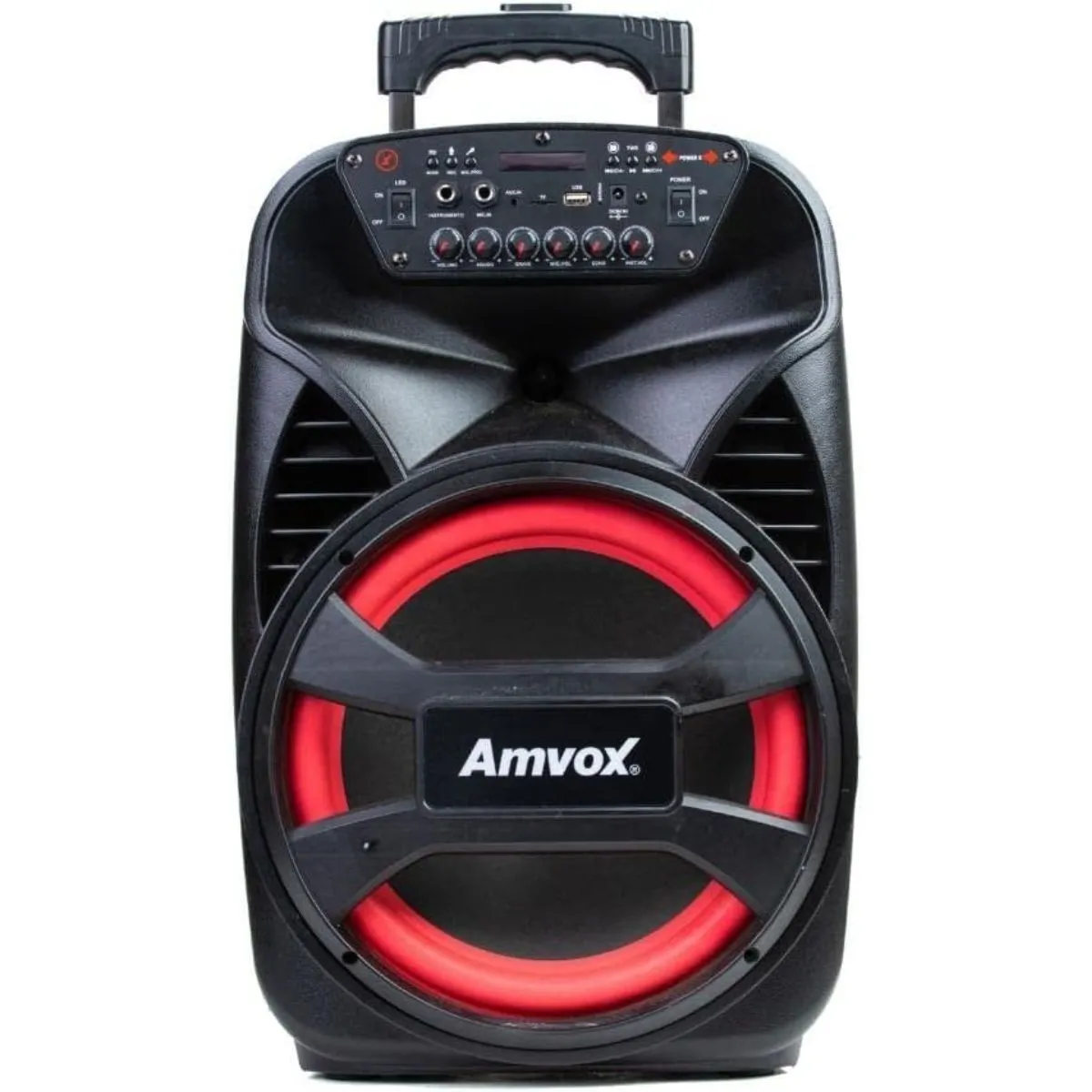 Caixa de Som Amplificada Amvox ACA-480 RMS 480W Viper II Double Coil