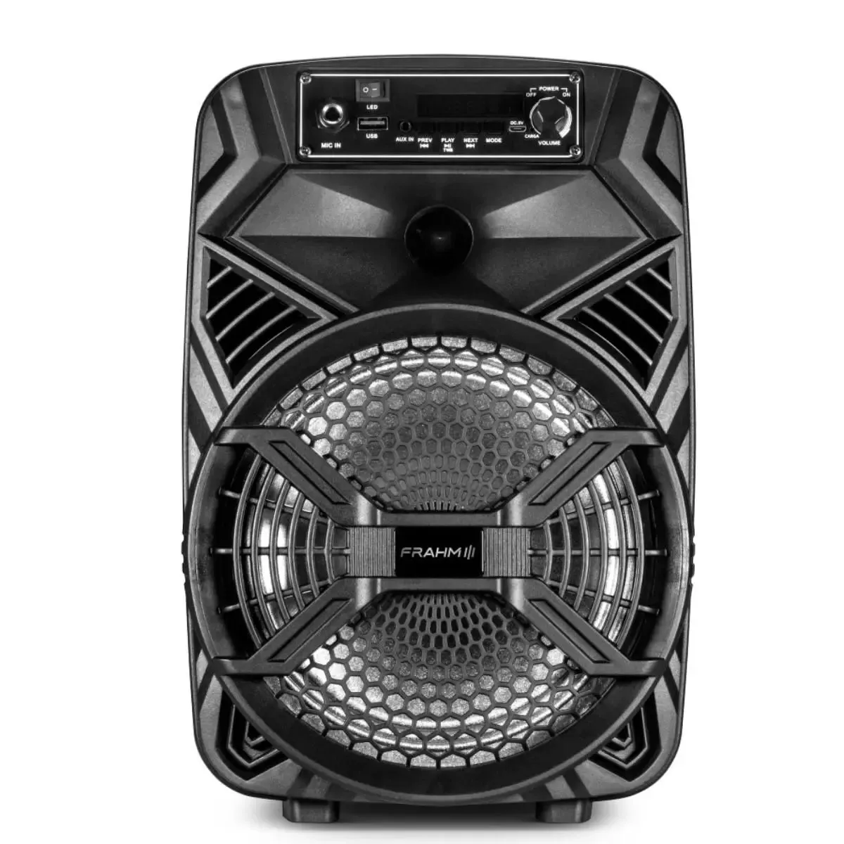 Caixa De Som Frahm Multiuso 260W Preto CMF260 Com Led e Bluetooth