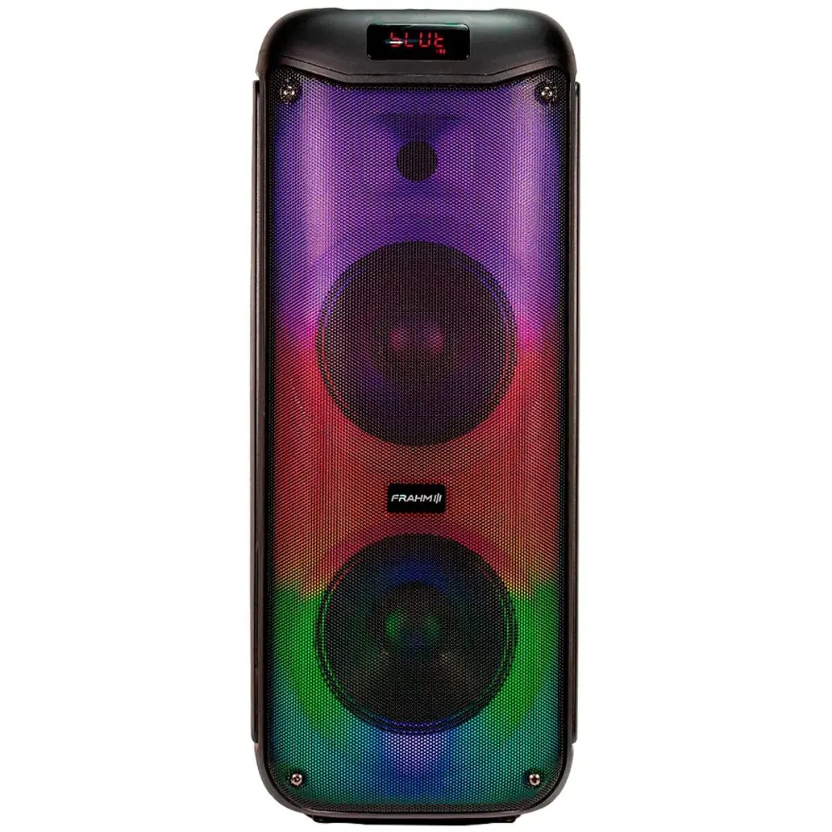Caixa De Som Frahm Multiuso 650w Preto LT650 Lumi Tower Com Led e Bluetooth