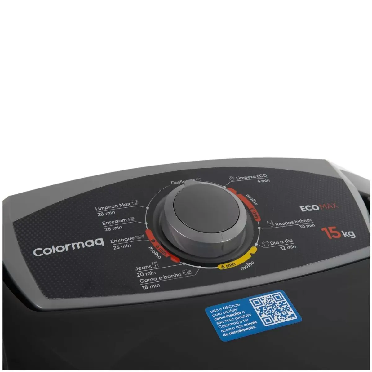 Máquina de Lavar Roupas 15Kg Colormaq Semiautomática LCS 15.0 Prata 220V