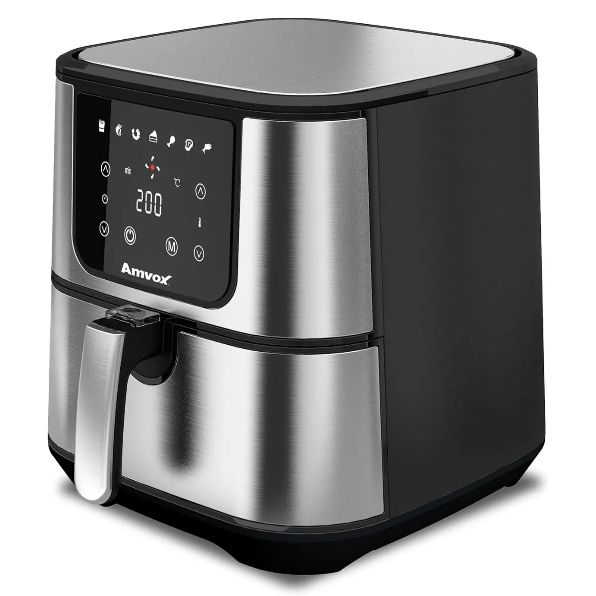 Fritadeira Elétrica Air Fryer Amvox 7L Inox 1700w ARF1255