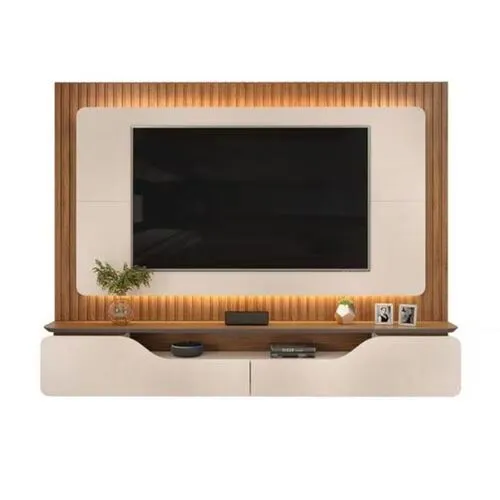 Painel Treviso para TV até 70 Polegadas Off White/Freijó