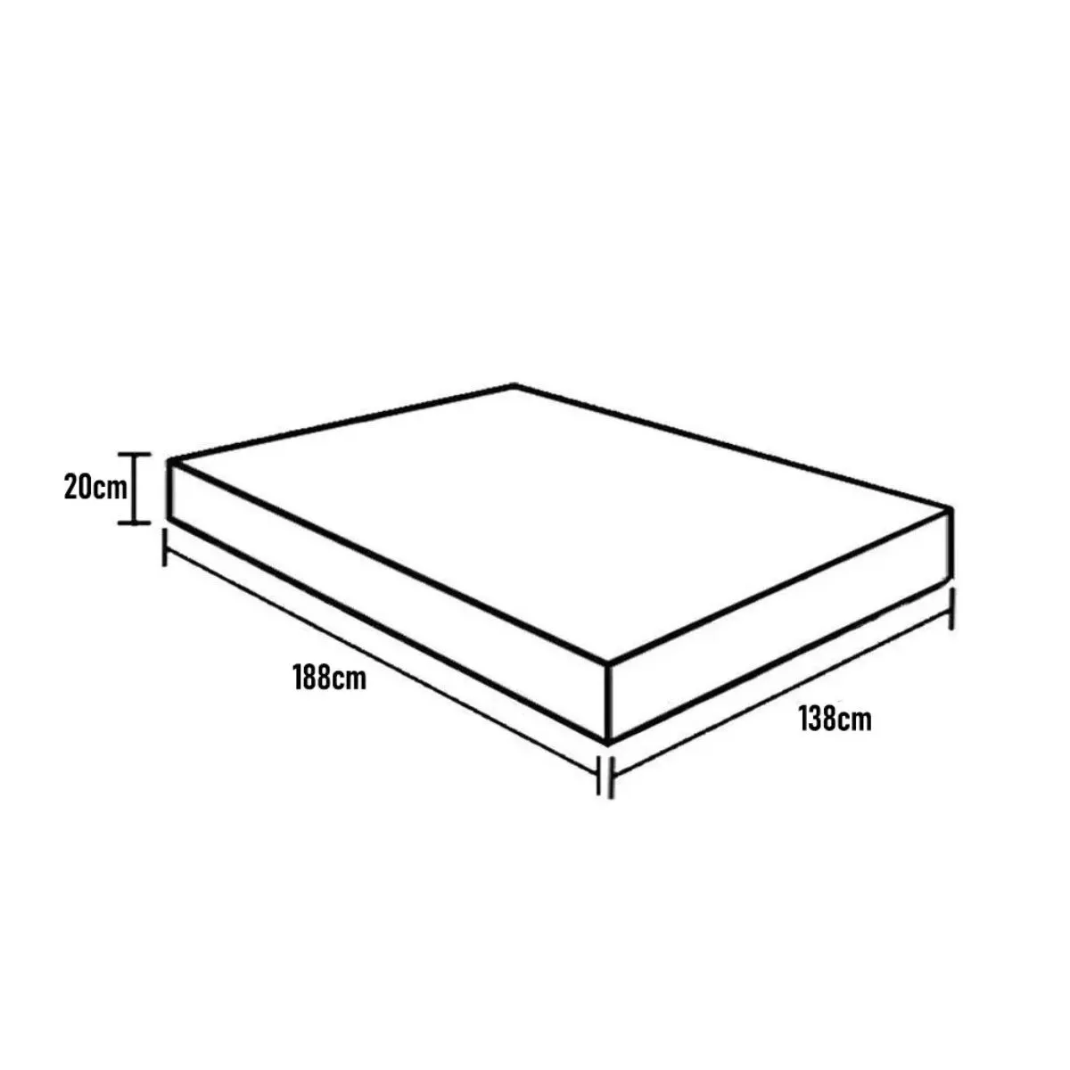 Colchão Casal Physical Ultra Resistente 1380X1880X0200 - Ortobom