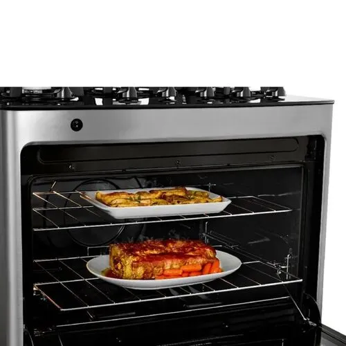Fogão 5 Bocas Consul Inox Com Mesa de Vidro Bivolt CFS5VAR