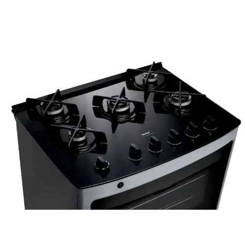 Fogão 5 Bocas Consul Inox Com Mesa de Vidro Bivolt CFS5VAR